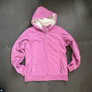 LLBean sherpa zipper hoodie, XS